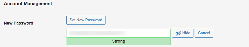 Password change step 3