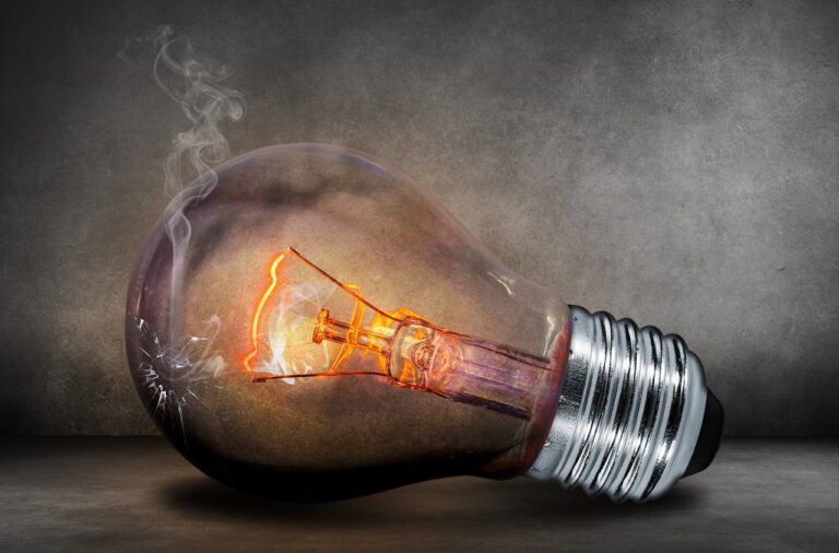 Broken lightbulb